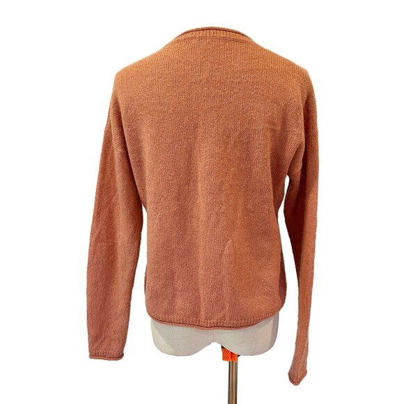 Madewell Chelsea Pocket Pullover Sweater Dusty Pink XS Acrylic Alpaca - Picture 4 of 10